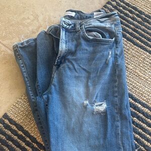 Flying Monkey Light Blue Distressed Skinny Jeans